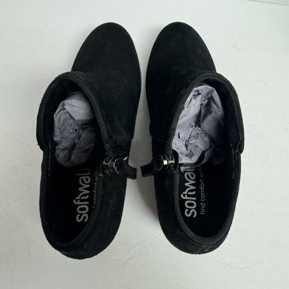 Softwalk Womens Rocklin Bootie Black Suede Size 8.5 M - Picture 4 of 6
